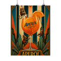 Aperol Spritz Monkeys Wall Art Poster 24×36 Art Deco Bar Area Decor Maximalist Print