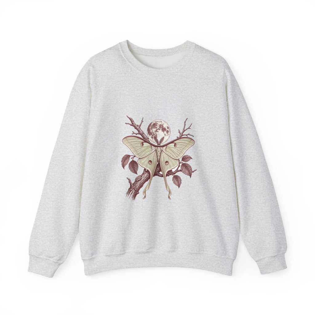 Matching Couple Sweatshirt - Butterfly & Moth Matching Couple Premium Fleece Sweatshirt Vintage Art His Hers Honeymoon Gift - Design B