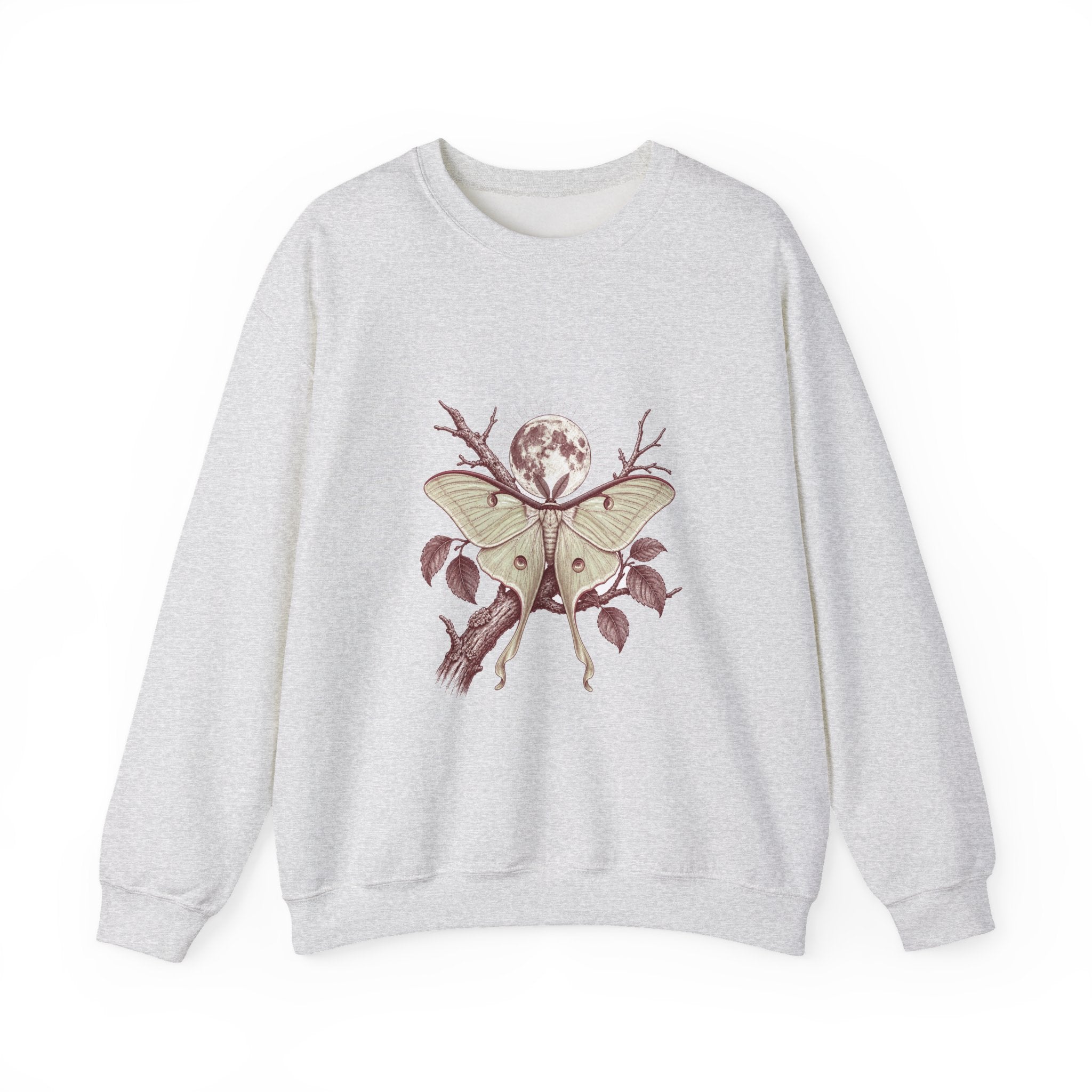 Matching Couple Sweatshirt - Butterfly & Moth Matching Couple Premium Fleece Sweatshirt Vintage Art His Hers Honeymoon Gift - Design B