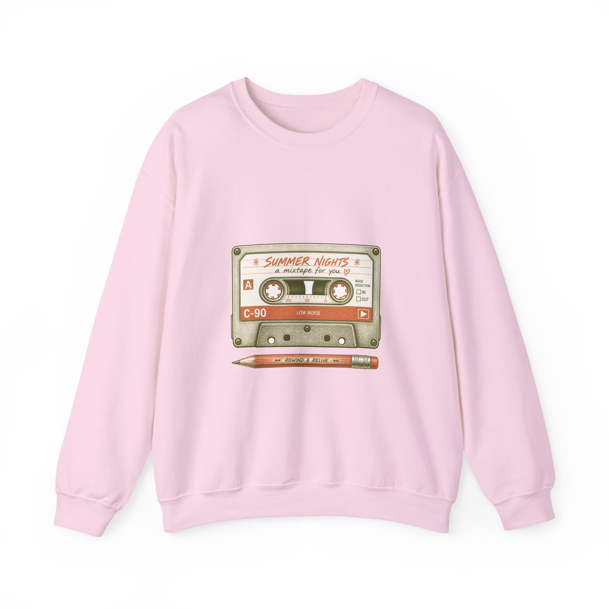 Matching Couple Sweatshirt - Vinyl & Cassette Matching Couple Premium Fleece Sweatshirt Vintage Art His Hers Honeymoon Gift - Design B