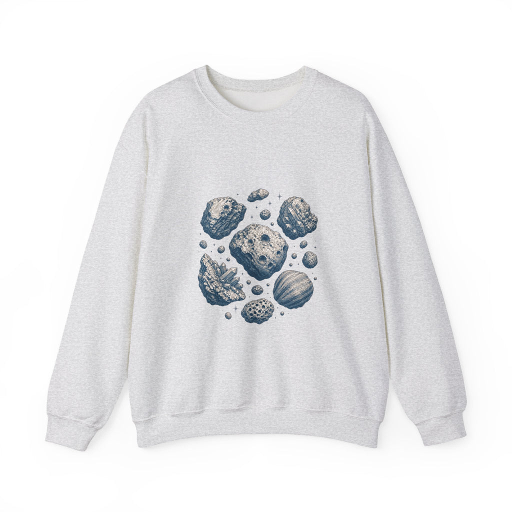 Matching Couple Sweatshirt - Comet & Asteroid Matching Couple Premium Fleece Sweatshirt Vintage Art His Hers Honeymoon Gift - Design B