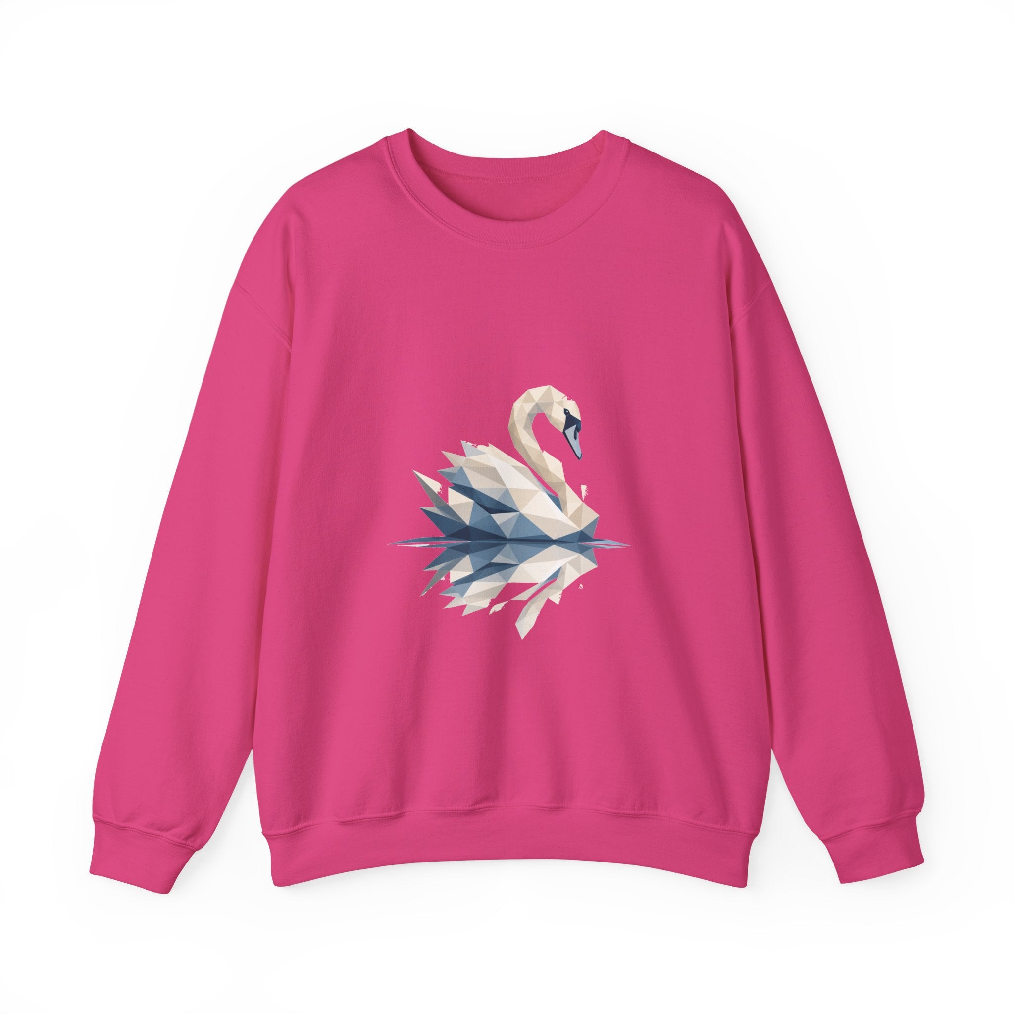 Matching Couple Sweatshirt - Raven & Swan Matching Couple Comfort Colors Crew Geometric Art His Hers Love Gift - Design B