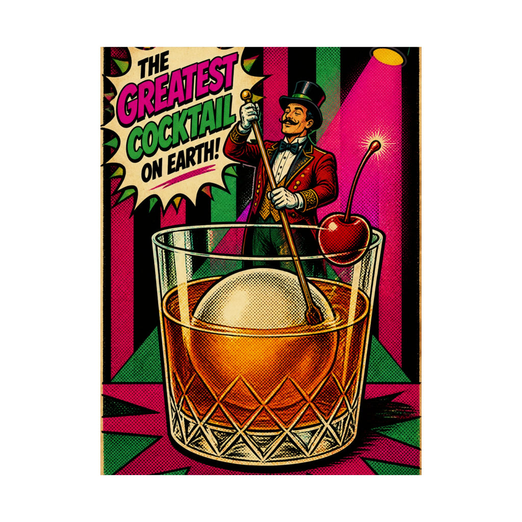 Old Fashioned Ringmaster Wall Art Poster 18×24 Pop Art Living Room Decor Maximalist Print