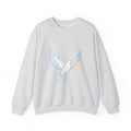 Matching Couple Sweatshirt - Wolf & Dove Matching Couple Crewneck Sweatshirt Minimalist Art His Hers Valentine Gift - Design B
