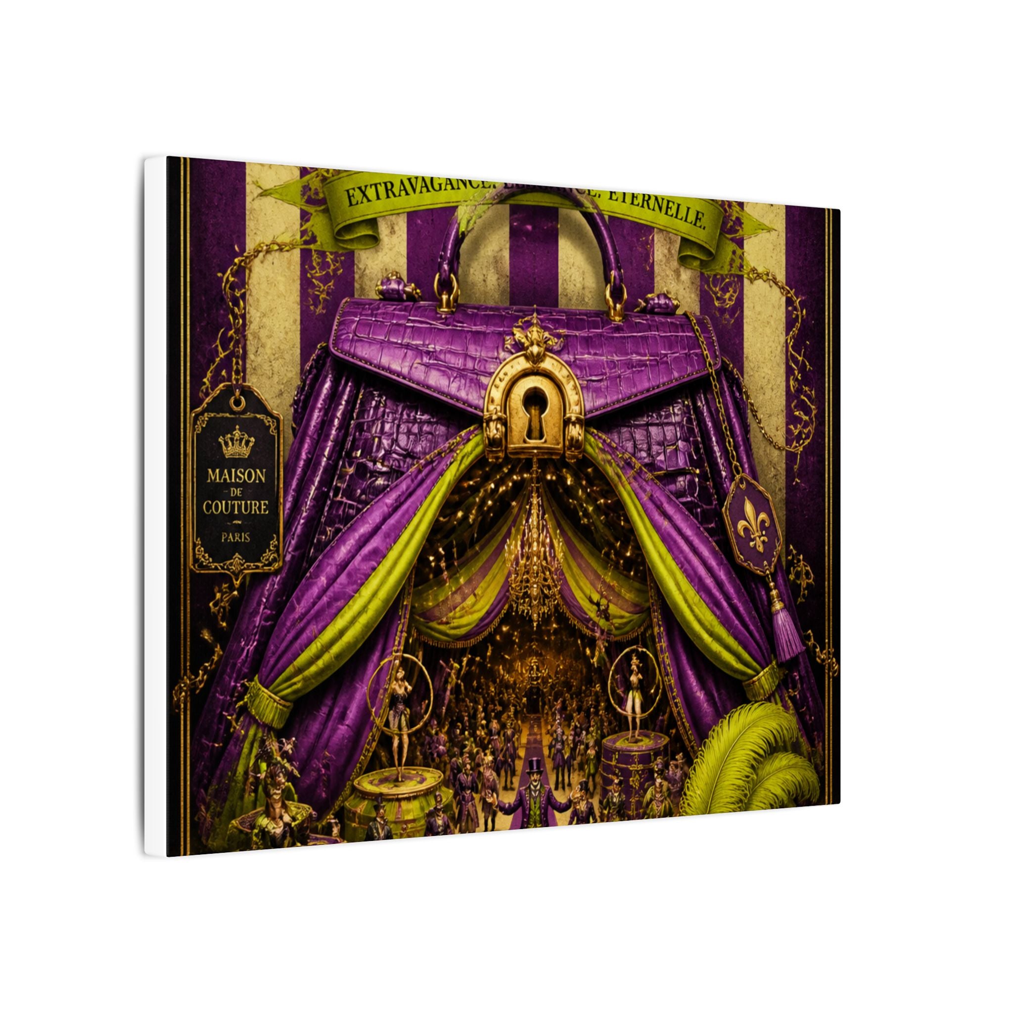 Handbag Big Top Wall Art Canvas 16×20 Baroque Home Office Decor Maximalist Print