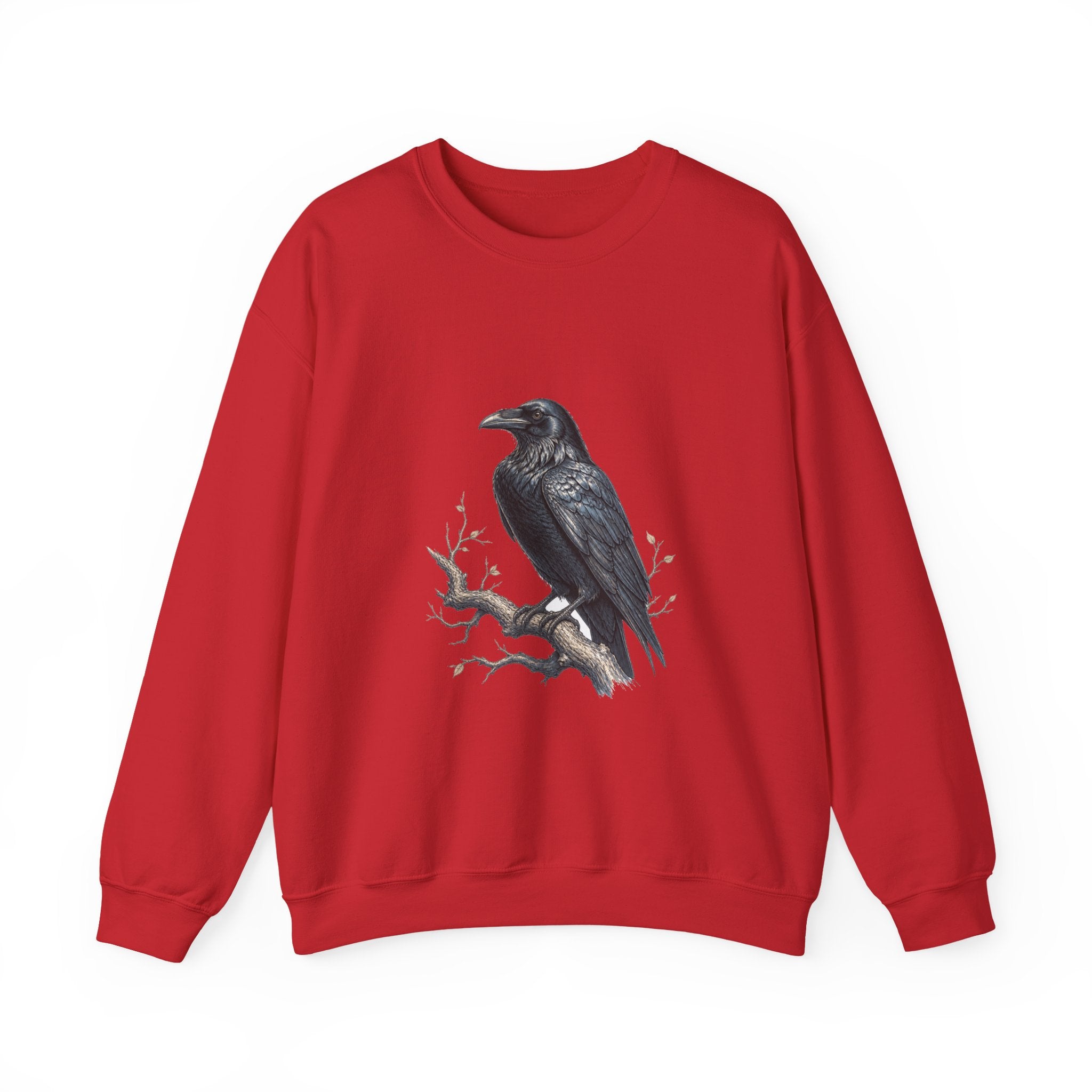 Matching Couple Sweatshirt - Raven & Swan Matching Couple Premium Fleece Sweatshirt Hand-Drawn Art His Hers Anniversary Gift - Design A