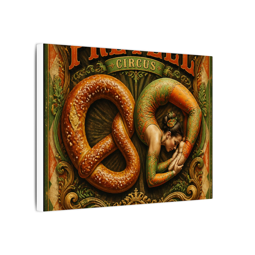 Pretzel Contortionist Wall Art Canvas 24×36 Baroque Studio Decor Maximalist Print