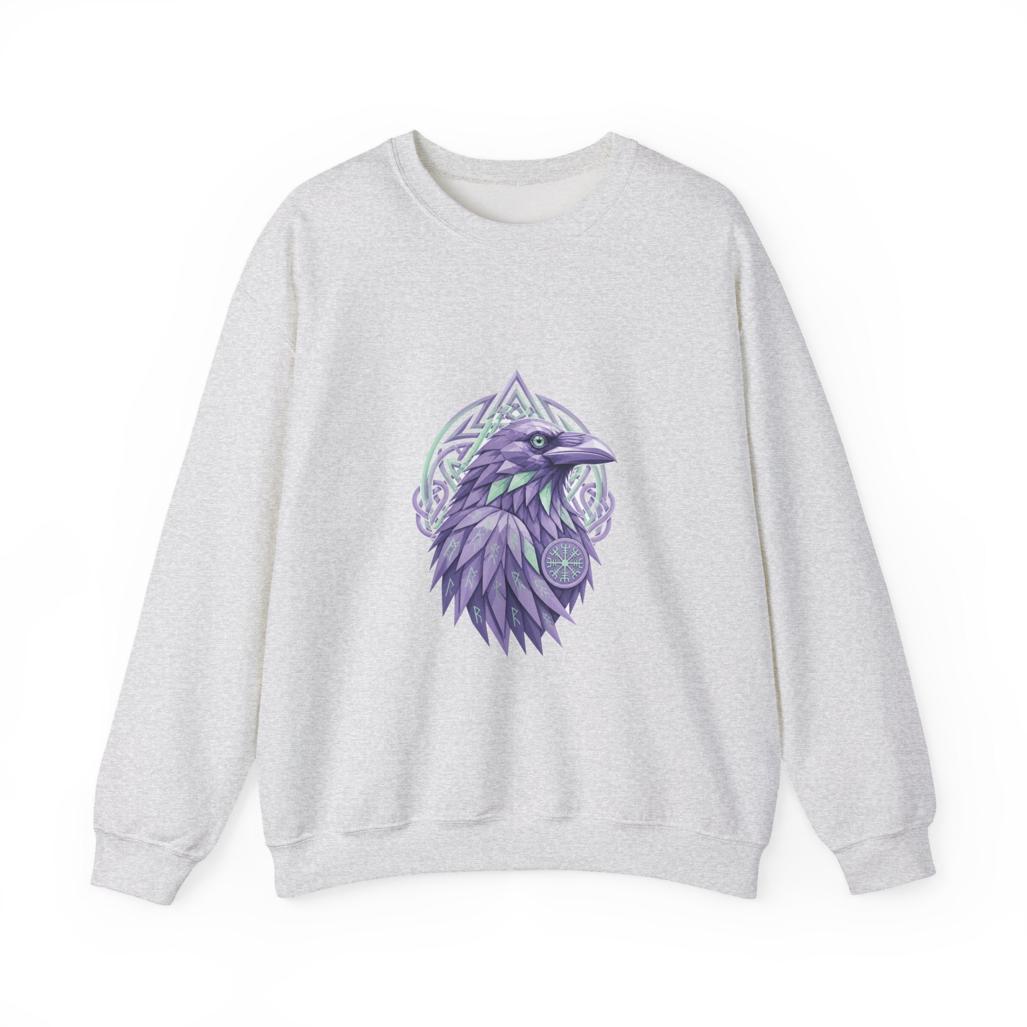 Matching Couple Sweatshirt - Huginn & Muninn Matching Couple Comfort Colors Crew Geometric Art His Hers Love Gift - Design A