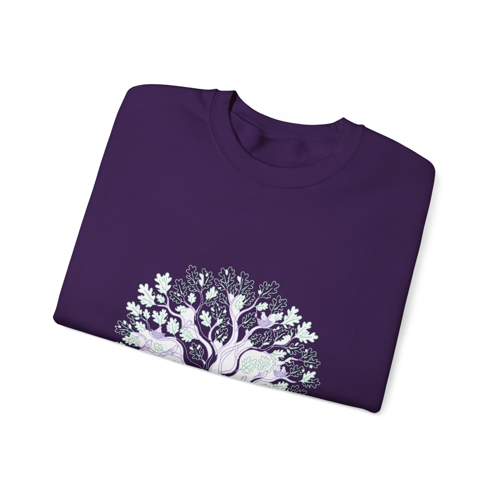 Matching Couple Sweatshirt - Ancient Oak & Deep Roots Matching Couple Comfort Colors Crew Minimalist Art His Hers Christmas Gift - Design A
