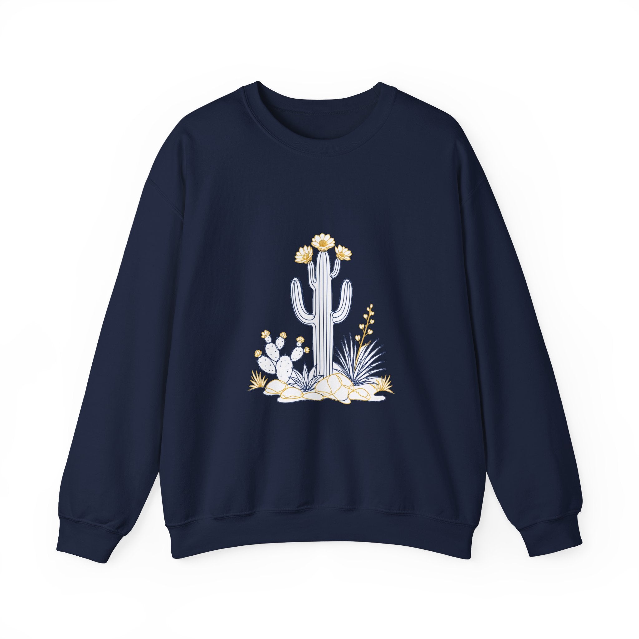 Matching Couple Sweatshirt - Desert & Rainforest Matching Couple Comfort Colors Crew Minimalist Art His Hers Christmas Gift - Design A