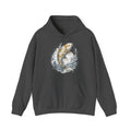 Matching Couple Sweatshirt - Koi Fish Yin Yang Matching Couple Hooded Sweatshirt Vintage Art His Hers Wedding Gift - Design A
