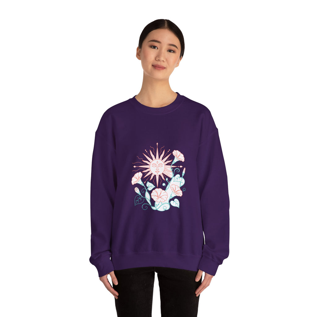 Matching Couple Sweatshirt - Sun & Moon Matching Couple Premium Fleece Sweatshirt Minimalist Art His Hers Christmas Gift - Design B