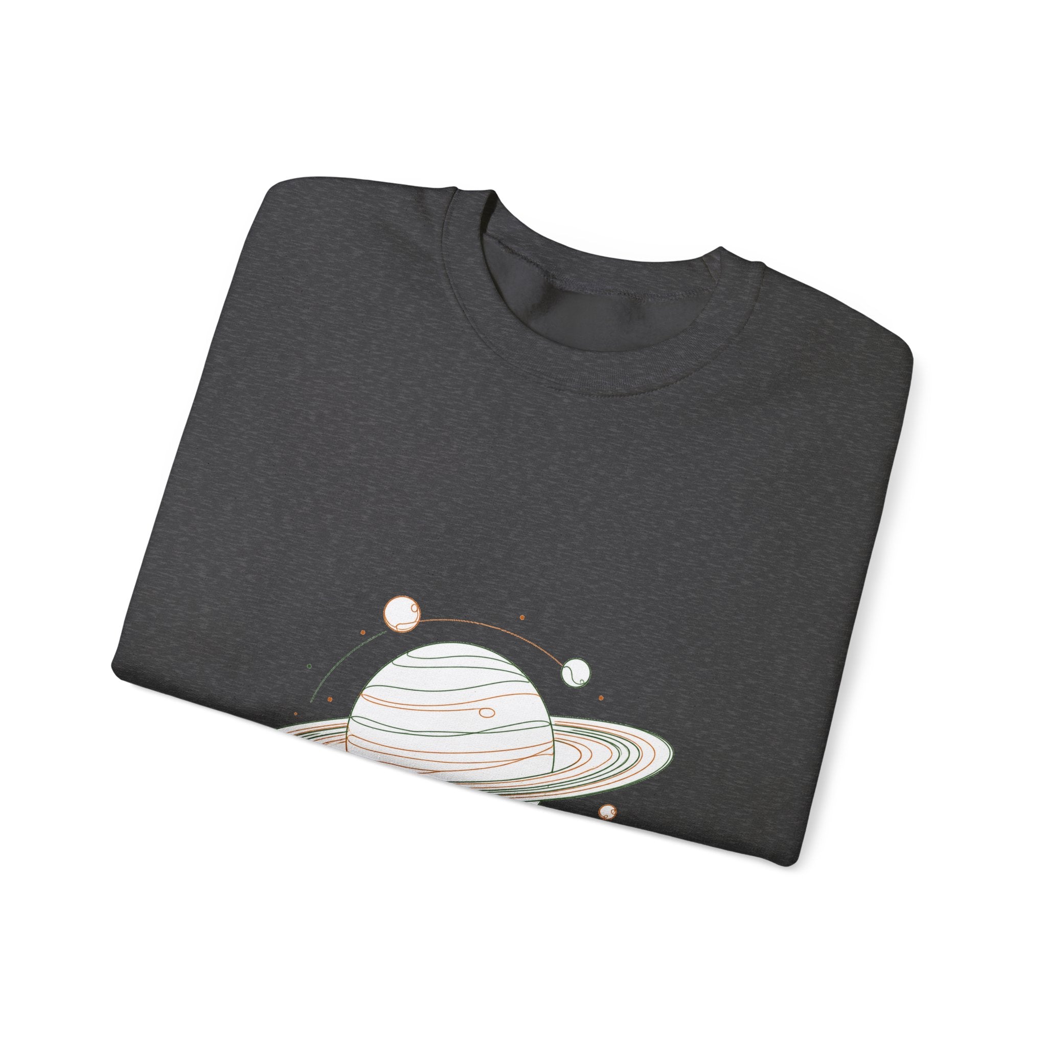 Matching Couple Sweatshirt - Saturn & Jupiter Matching Couple Comfort Colors Crew Minimalist Art His Hers Christmas Gift - Design A