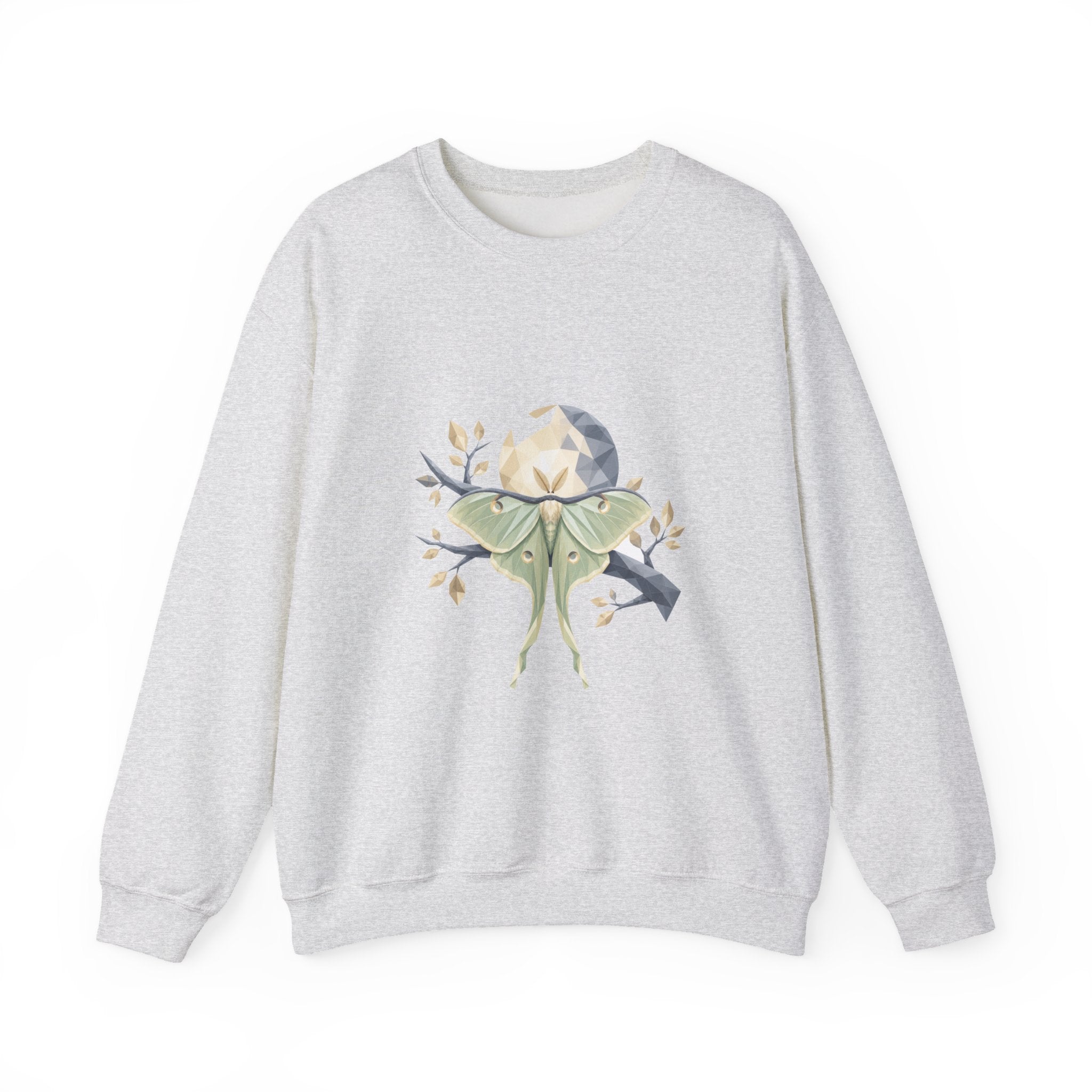Matching Couple Sweatshirt - Butterfly & Moth Matching Couple Premium Fleece Sweatshirt Geometric Art His Hers Love Gift - Design B