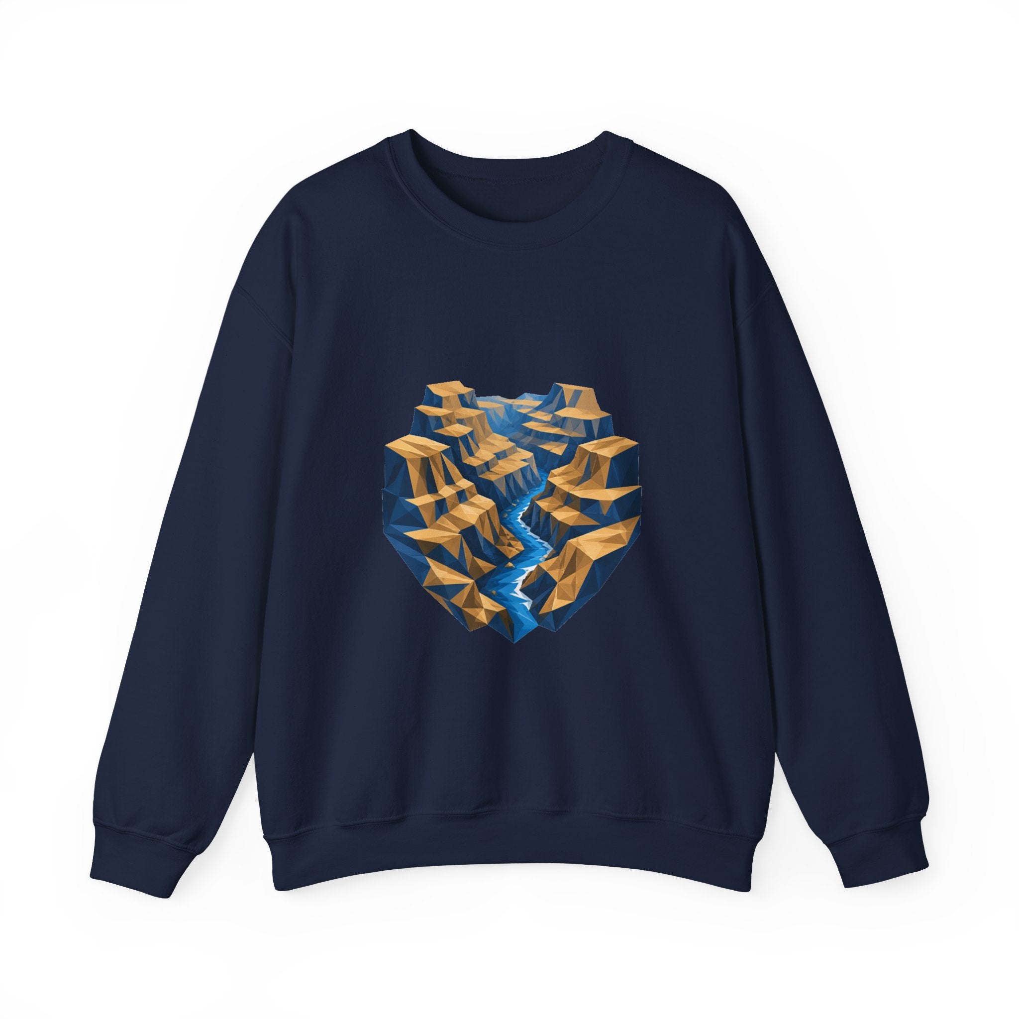 Matching Couple Sweatshirt - Lavender Fields & Canyon Matching Couple Comfort Colors Crew Geometric Art His Hers Love Gift - Design B