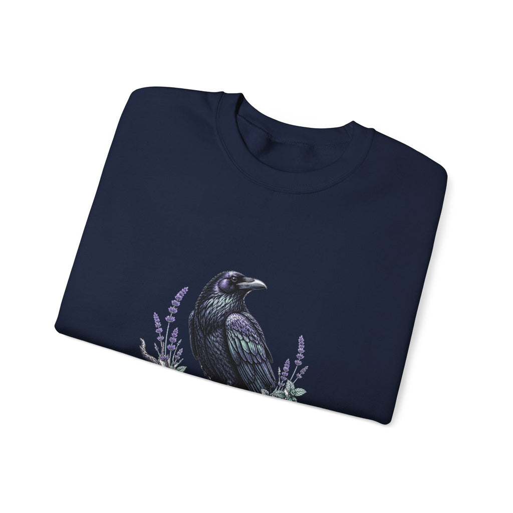 Matching Couple Sweatshirt - Raven & Swan Matching Couple Comfort Colors Crew Hand-Drawn Art His Hers Anniversary Gift - Design A