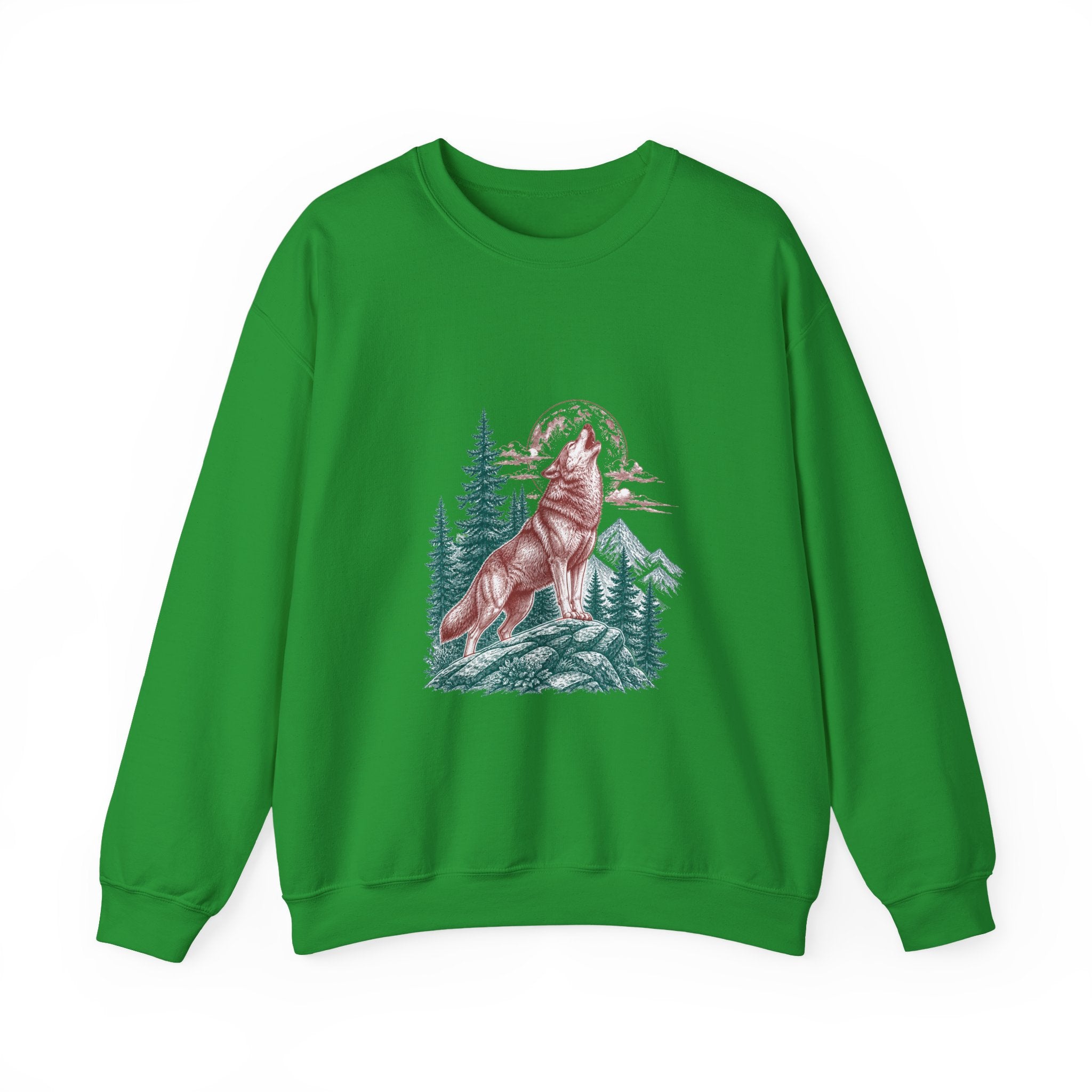 Matching Couple Sweatshirt - Wolf & Dove Matching Couple Comfort Colors Crew Vintage Art His Hers Honeymoon Gift - Design A