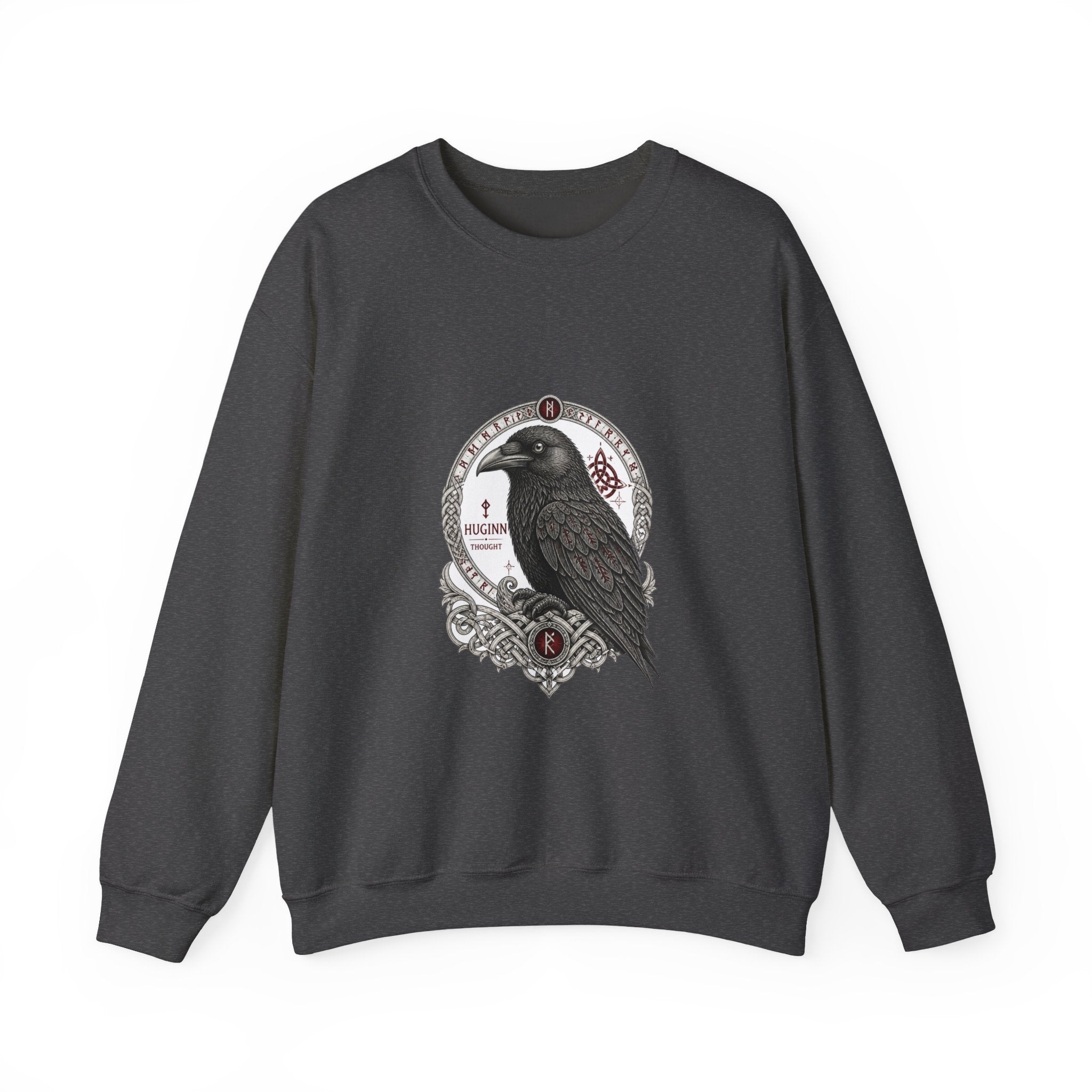 Matching Couple Sweatshirt - Huginn & Muninn Matching Couple Comfort Colors Crew Vintage Art His Hers Honeymoon Gift - Design A