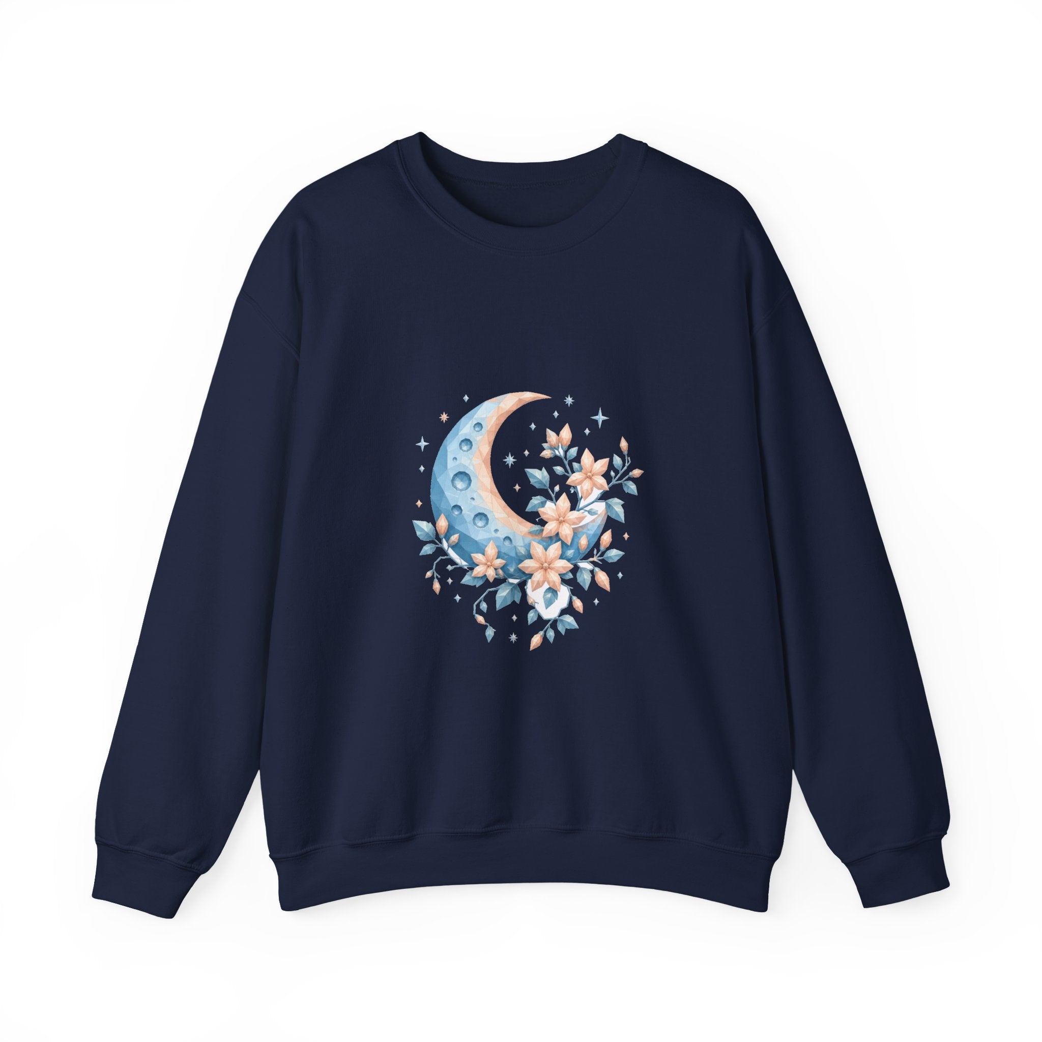 Matching Couple Sweatshirt - Sun & Moon Matching Couple Premium Fleece Sweatshirt Geometric Art His Hers Love Gift - Design A