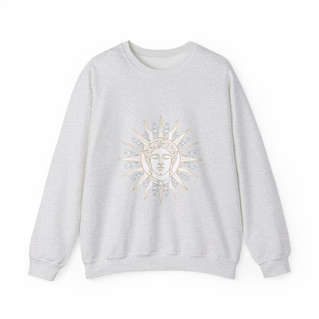 Matching Couple Sweatshirt - Helios & Selene Matching Couple Comfort Colors Crew Minimalist Art His Hers Christmas Gift - Design A