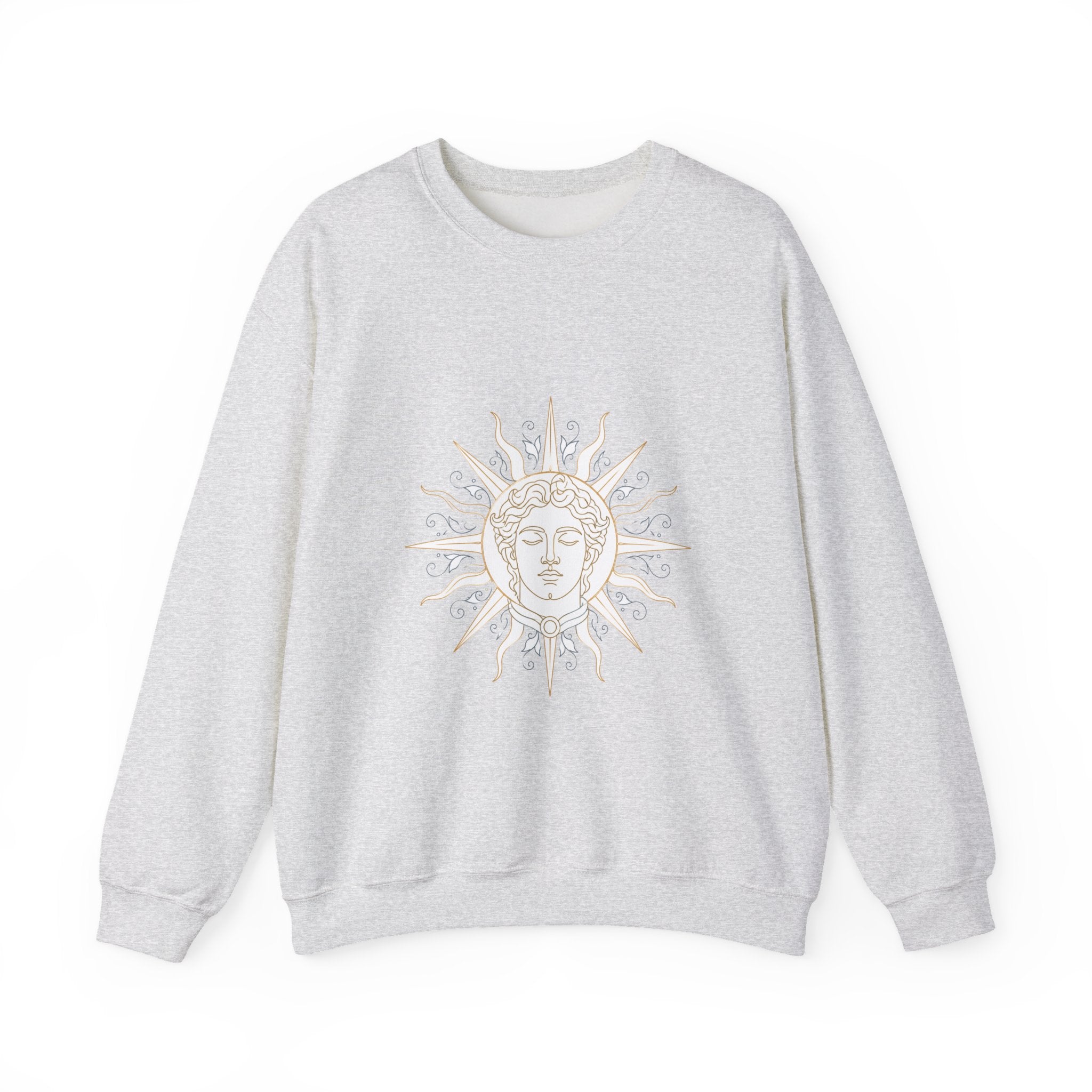 Matching Couple Sweatshirt - Helios & Selene Matching Couple Comfort Colors Crew Minimalist Art His Hers Christmas Gift - Design A