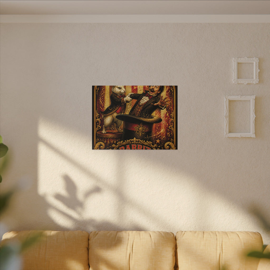 Magic Hat Rabbit Wall Art Canvas 24×36 Baroque Studio Decor Maximalist Print