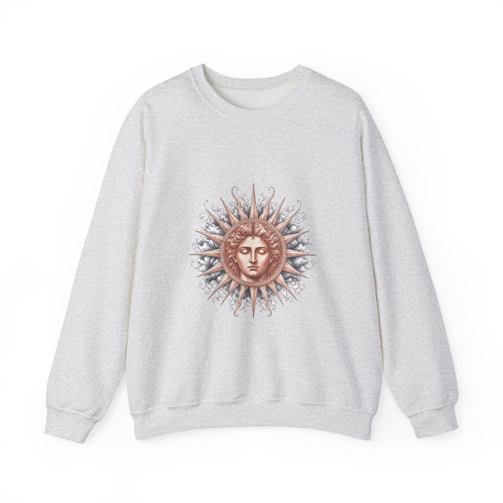 Matching Couple Sweatshirt - Helios & Selene Matching Couple Premium Fleece Sweatshirt Vintage Art His Hers Honeymoon Gift - Design A