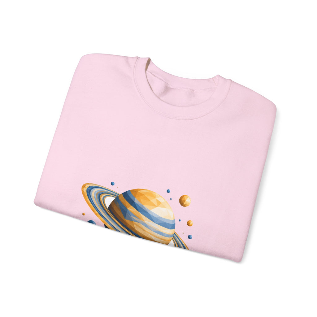 Matching Couple Sweatshirt - Saturn & Jupiter Matching Couple Comfort Colors Crew Geometric Art His Hers Love Gift - Design A