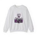 Matching Couple Sweatshirt - Camera & Film Matching Couple Premium Fleece Sweatshirt Geometric Art His Hers Love Gift - Design A