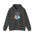 Matching Couple Sweatshirt - Lavender & Thistle Matching Couple Hooded Sweatshirt Watercolor Art His Hers Engagement Gift - Design A