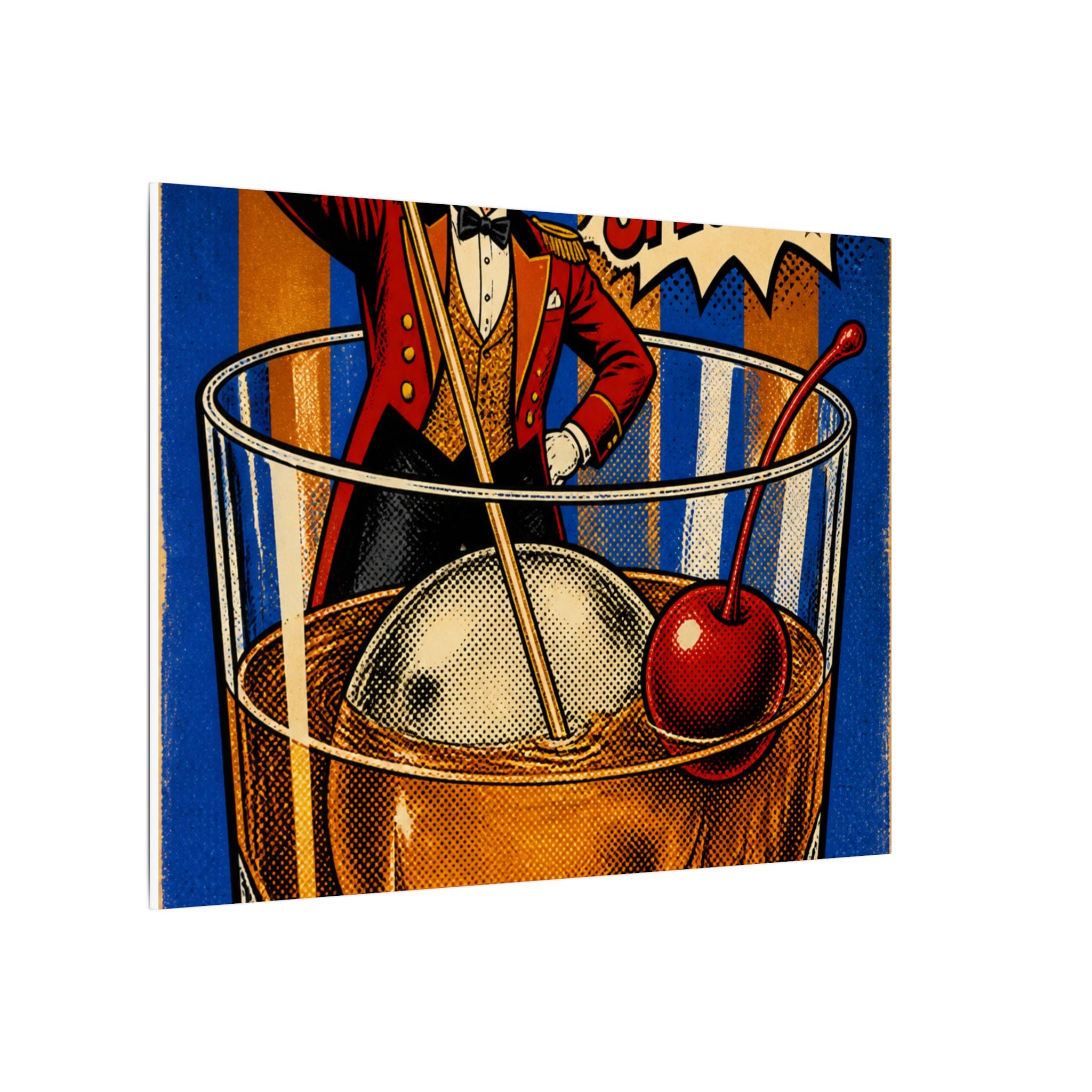 Old Fashioned Ringmaster Wall Art Canvas 16×20 Pop Art Living Room Decor Maximalist Print