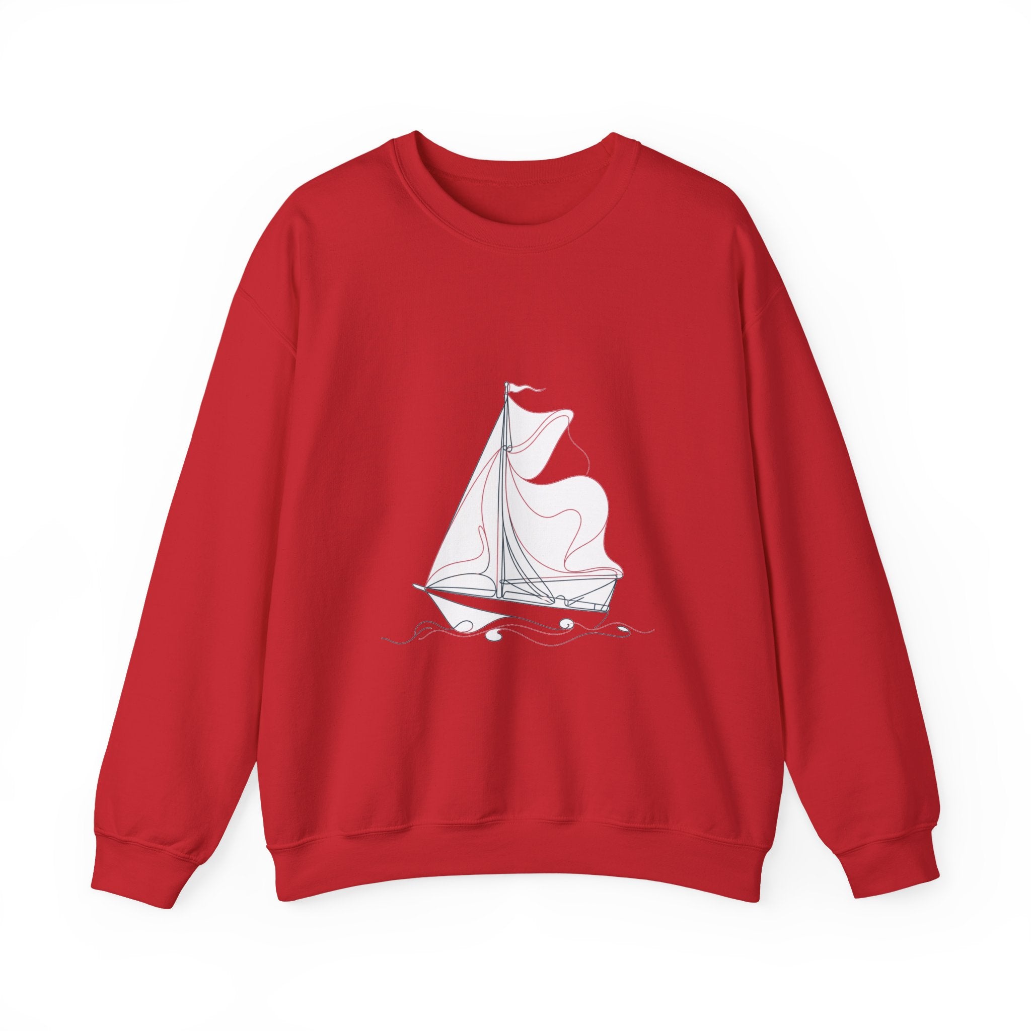 Matching Couple Sweatshirt - Anchor & Sail Matching Couple Premium Fleece Sweatshirt Minimalist Art His Hers Christmas Gift - Design B