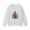 Matching Couple Sweatshirt - Bear & Deer Matching Couple Crewneck Sweatshirt Watercolor Art His Hers Engagement Gift - Design A