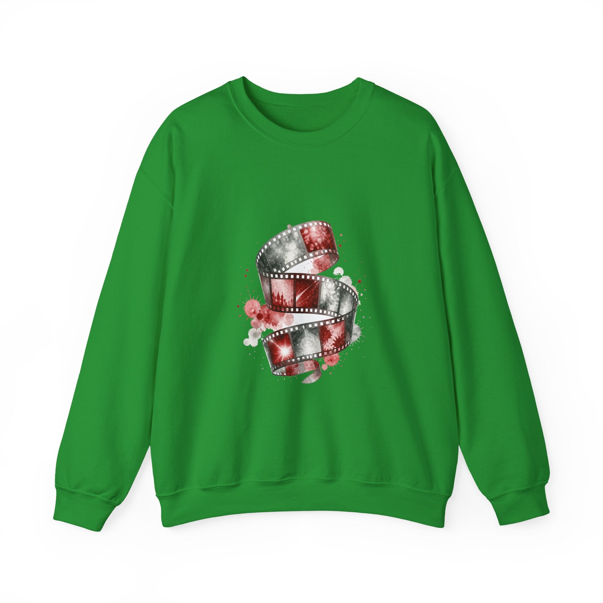 Matching Couple Sweatshirt - Camera & Film Matching Couple Comfort Colors Crew Watercolor Art His Hers Birthday Gift - Design B