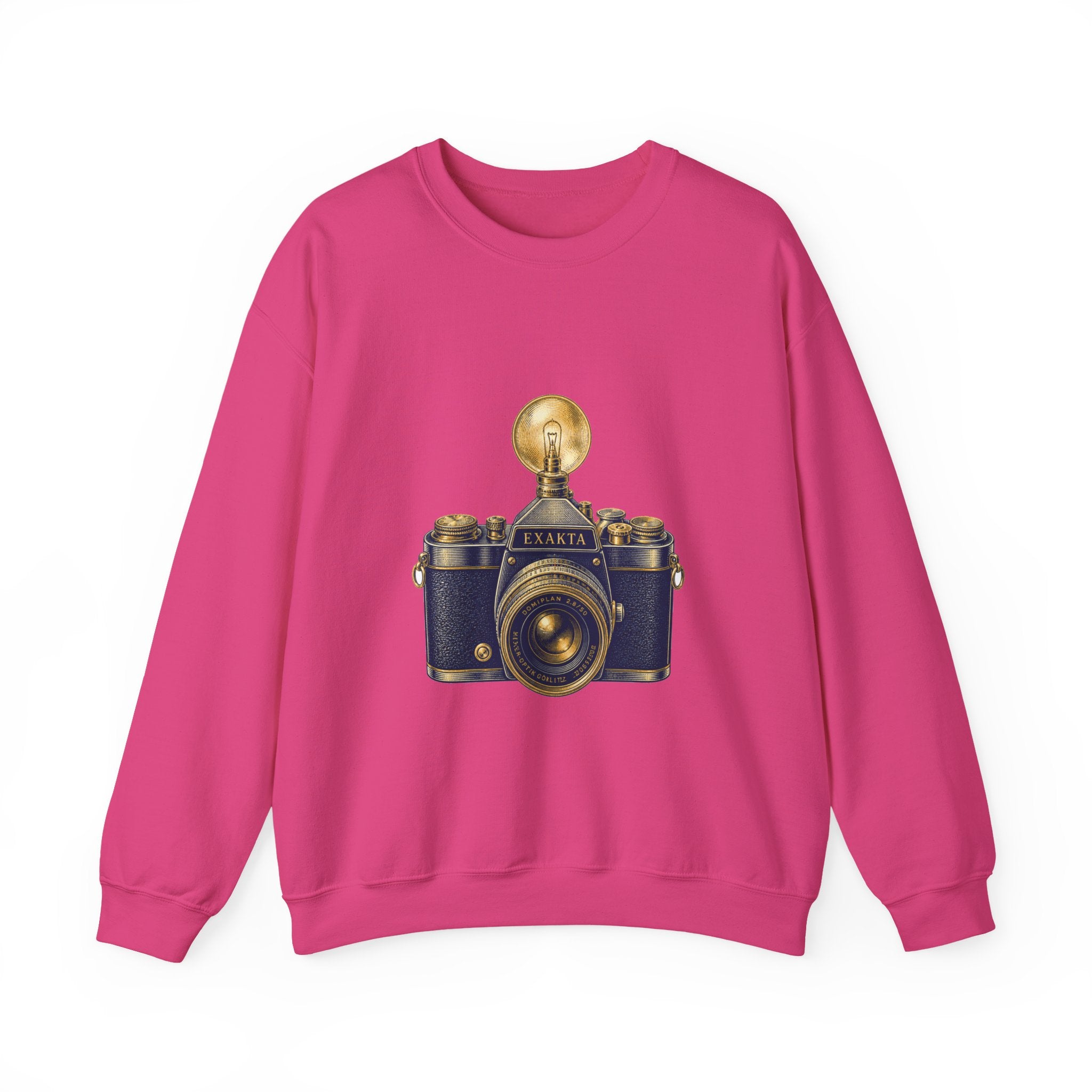 Matching Couple Sweatshirt - Camera & Film Matching Couple Premium Fleece Sweatshirt Vintage Art His Hers Honeymoon Gift - Design A