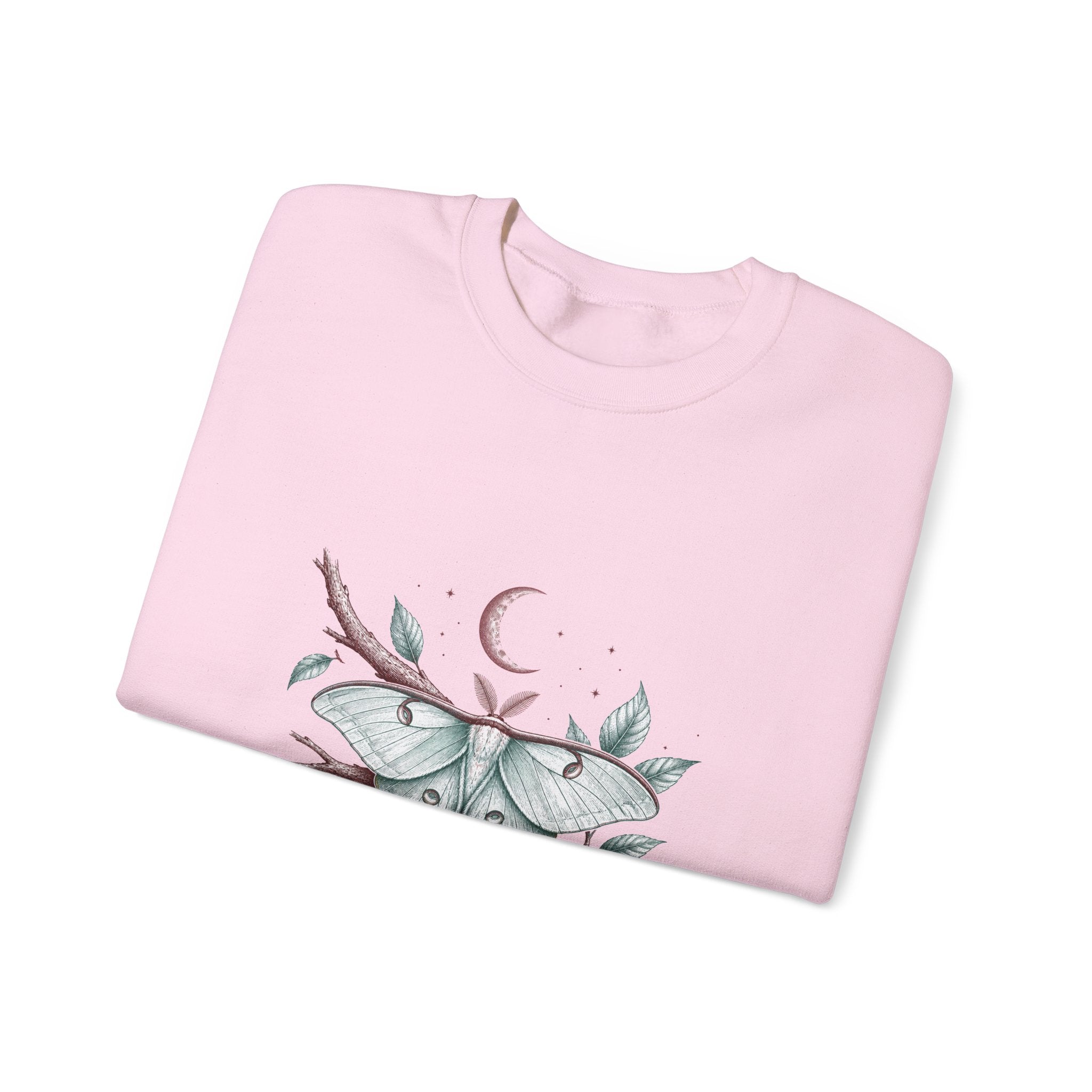 Matching Couple Sweatshirt - Butterfly & Moth Matching Couple Premium Fleece Sweatshirt Hand-Drawn Art His Hers Anniversary Gift - Design B
