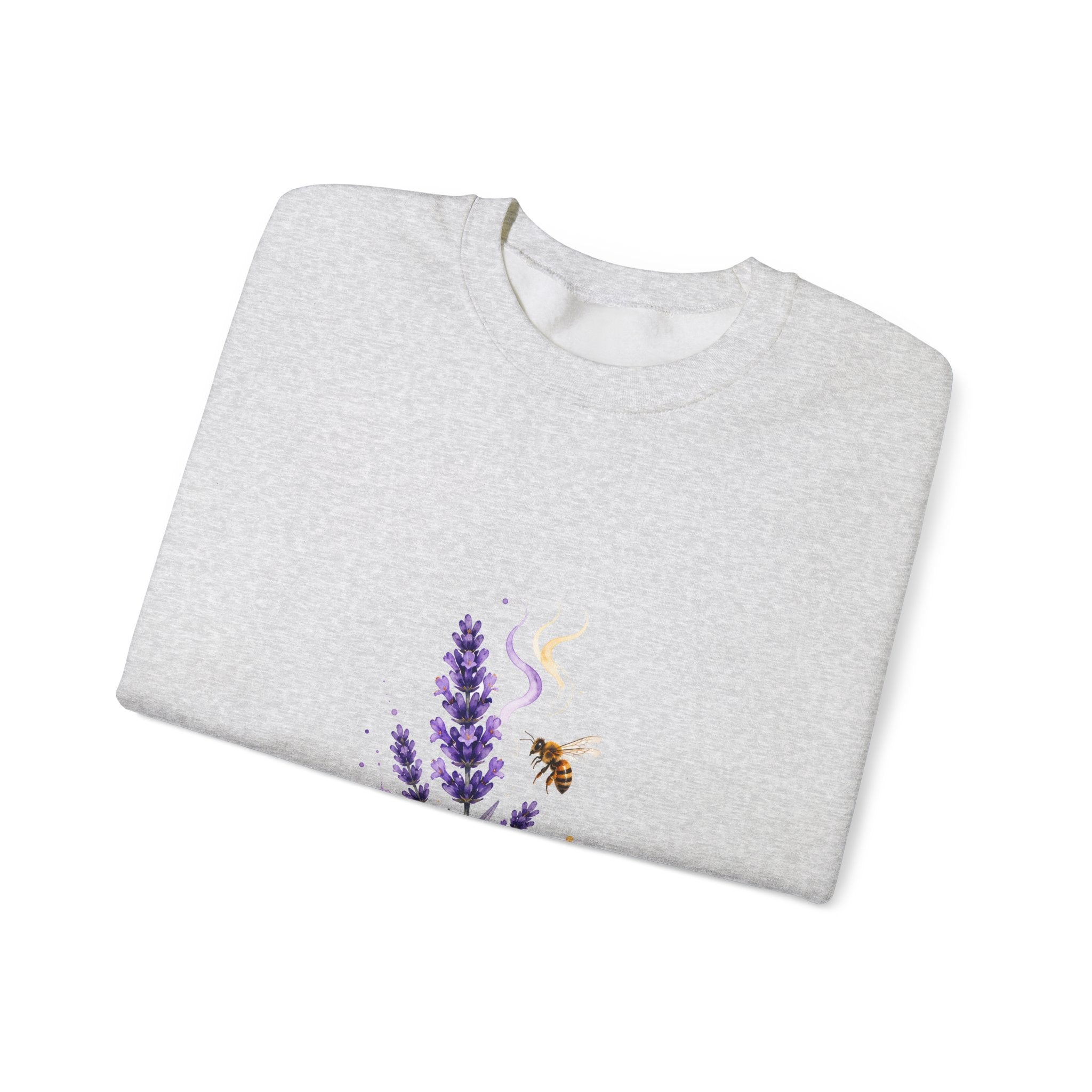 Matching Couple Sweatshirt - Lavender & Thistle Matching Couple Crewneck Sweatshirt Watercolor Art His Hers Engagement Gift - Design A