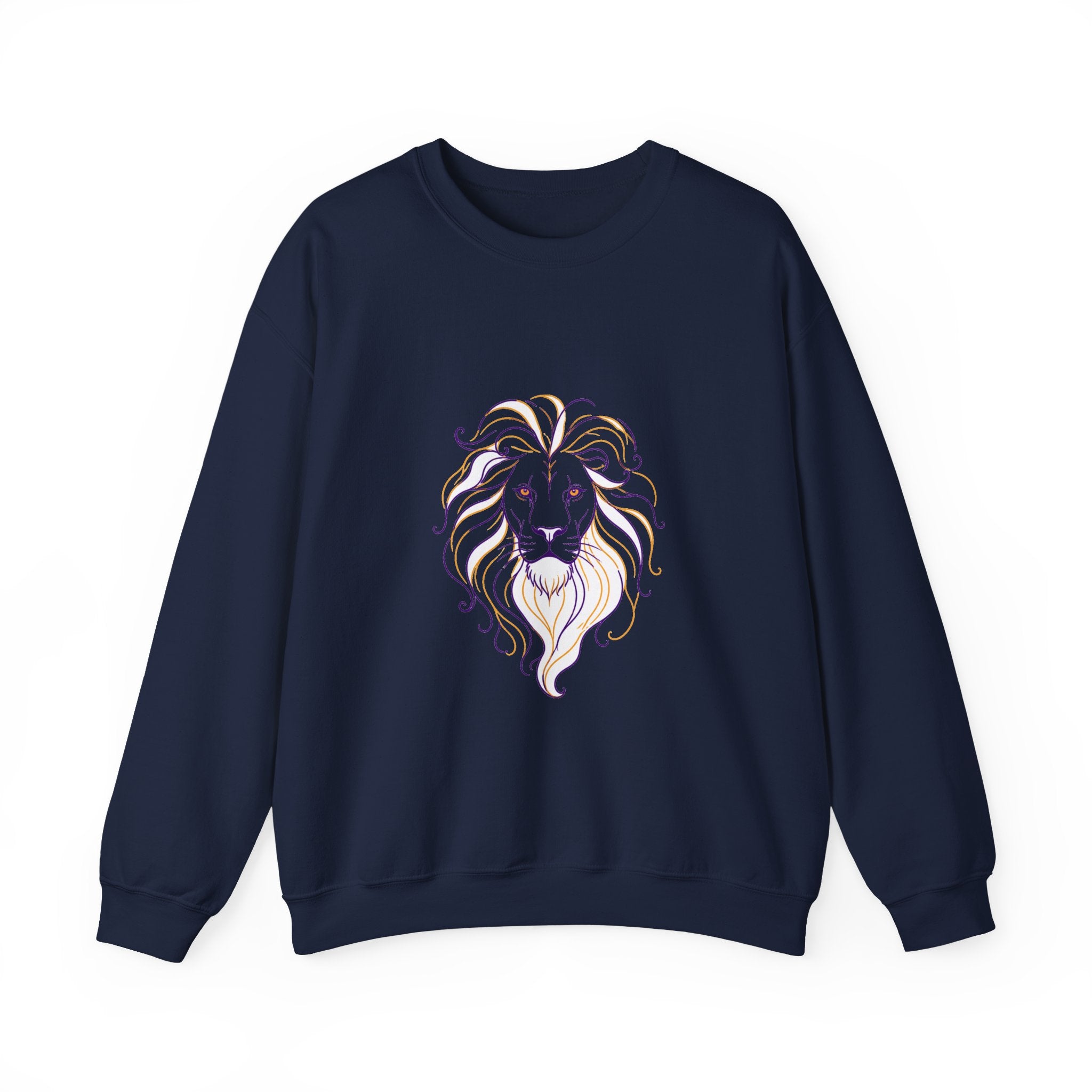 Matching Couple Sweatshirt - Lion & Lamb Matching Couple Comfort Colors Crew Minimalist Art His Hers Christmas Gift - Design A