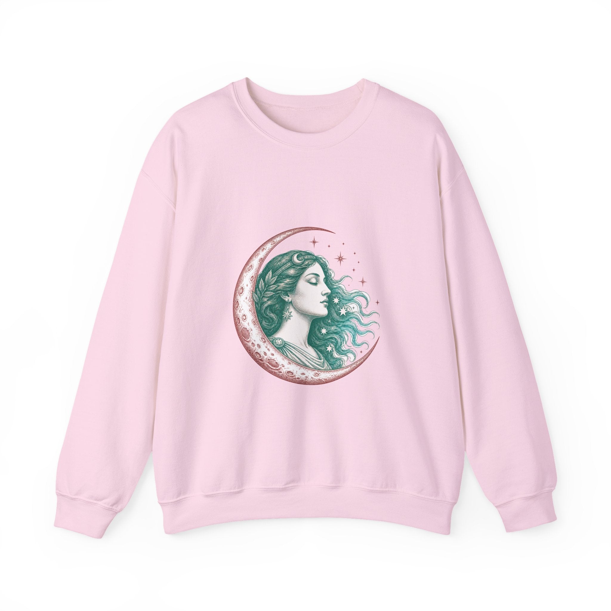 Matching Couple Sweatshirt - Helios & Selene Matching Couple Comfort Colors Crew Vintage Art His Hers Honeymoon Gift - Design B