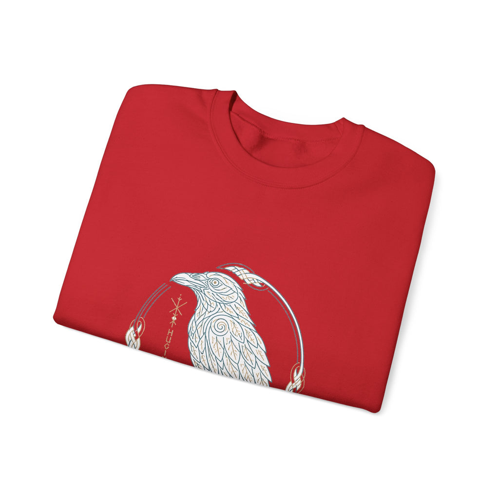 Matching Couple Sweatshirt - Huginn & Muninn Matching Couple Comfort Colors Crew Minimalist Art His Hers Christmas Gift - Design A