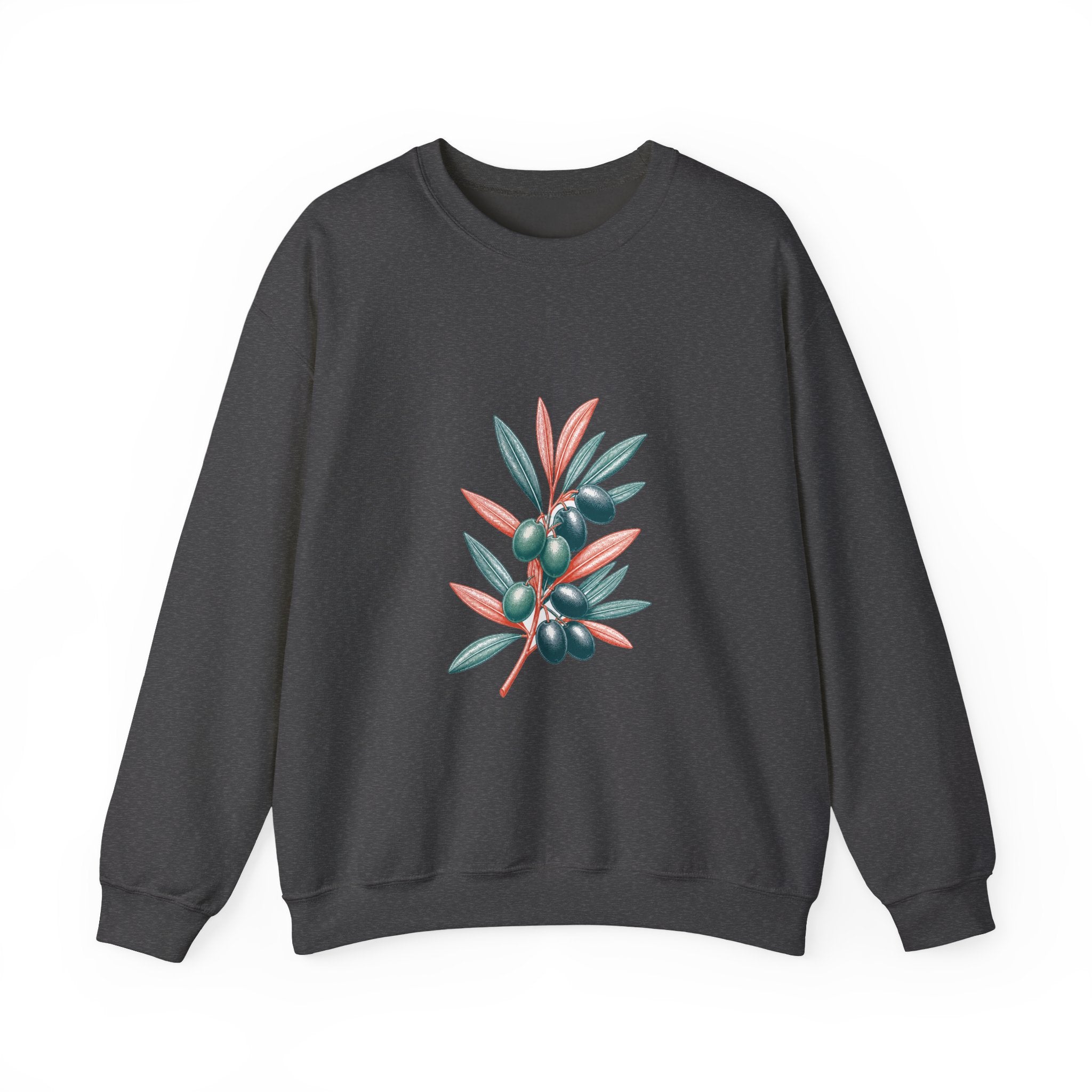 Matching Couple Sweatshirt - Olive Branch & Fig Matching Couple Comfort Colors Crew Vintage Art His Hers Honeymoon Gift - Design A