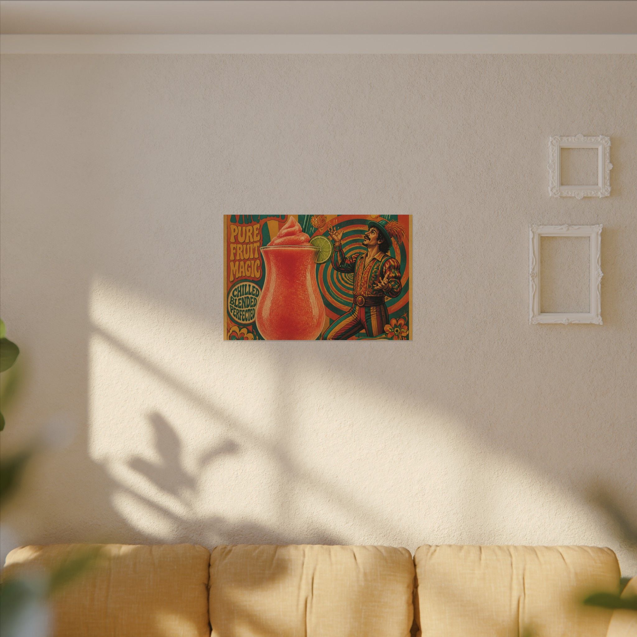 Daiquiri Fruit Juggler Wall Art Canvas 16×20 Psychedelic Cafe Decor Maximalist Print