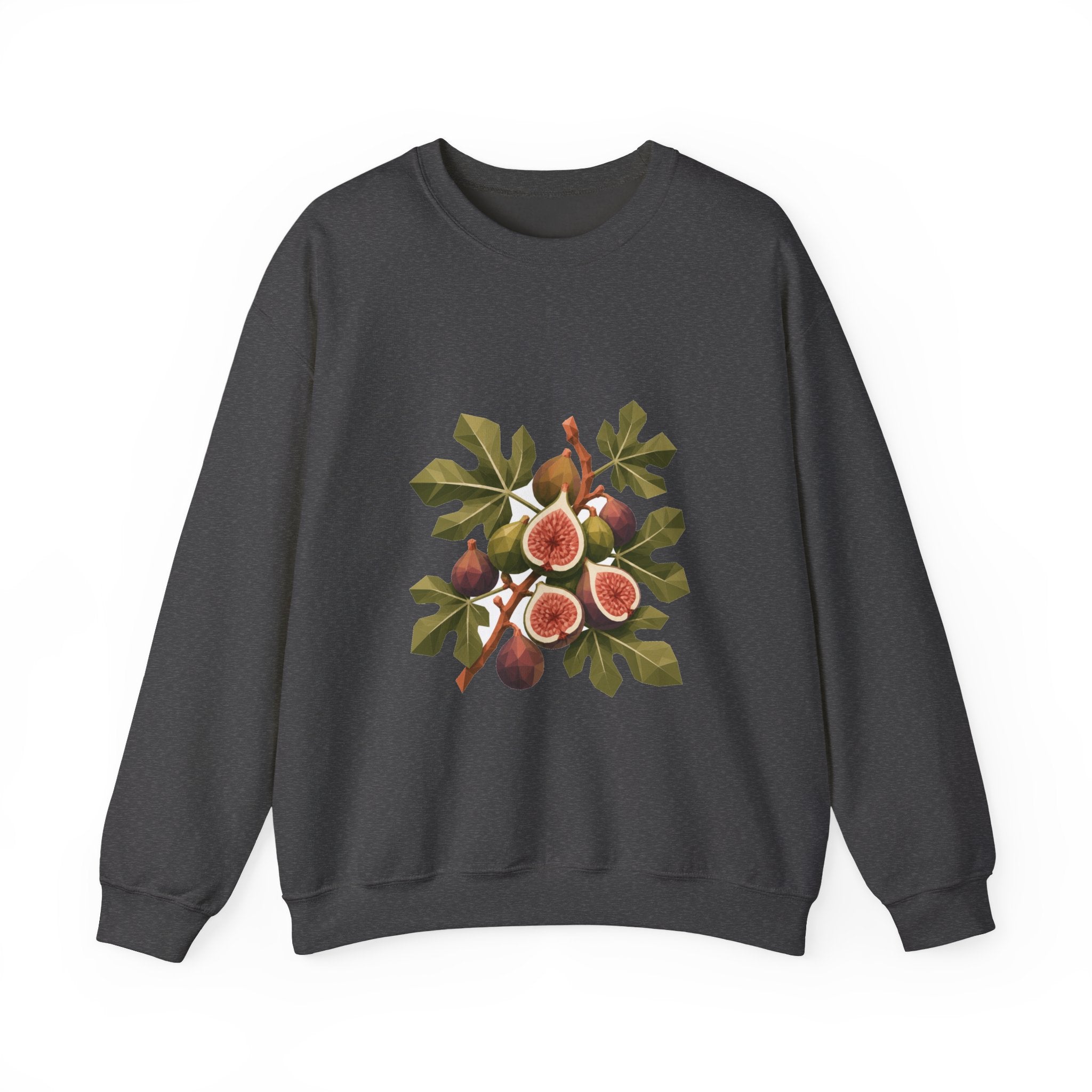 Matching Couple Sweatshirt - Olive Branch & Fig Matching Couple Premium Fleece Sweatshirt Geometric Art His Hers Love Gift - Design B