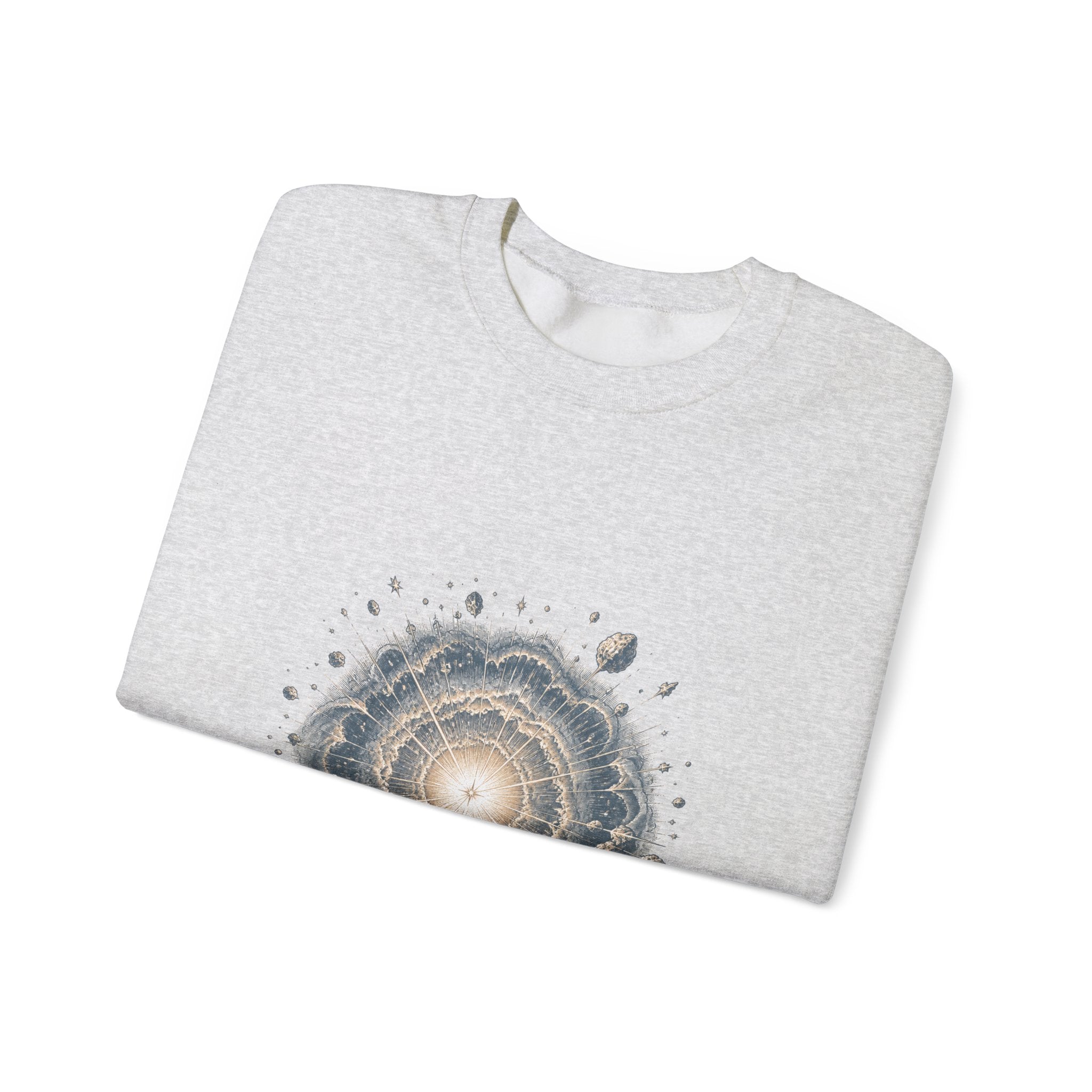 Matching Couple Sweatshirt - Galaxy & Supernova Matching Couple Comfort Colors Crew Vintage Art His Hers Honeymoon Gift - Design B