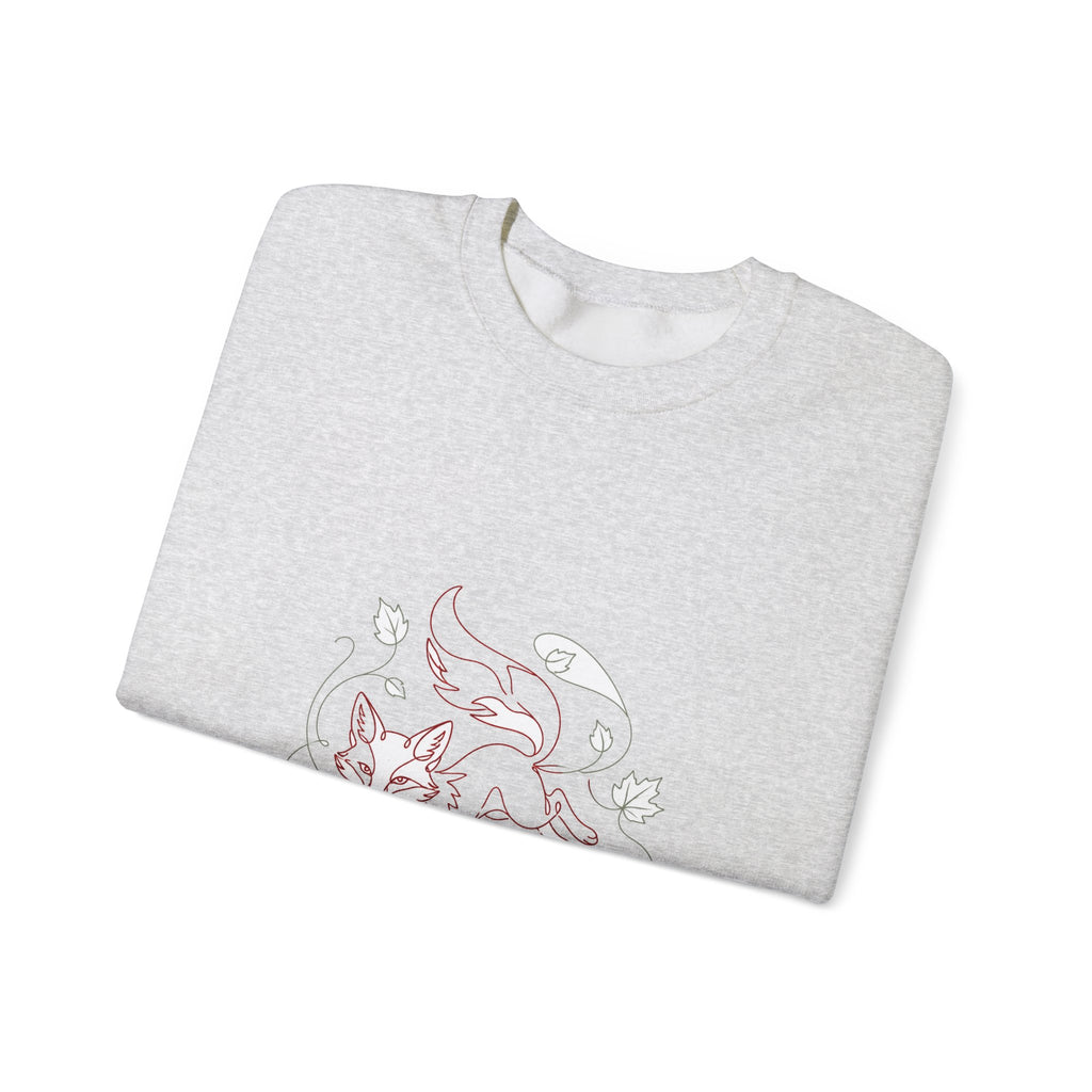 Matching Couple Sweatshirt - Fox & Rabbit Matching Couple Crewneck Sweatshirt Minimalist Art His Hers Valentine Gift - Design A