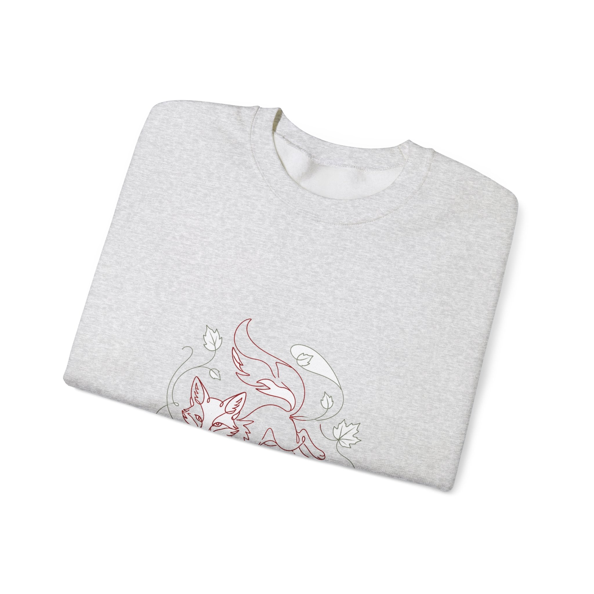 Matching Couple Sweatshirt - Fox & Rabbit Matching Couple Crewneck Sweatshirt Minimalist Art His Hers Valentine Gift - Design A