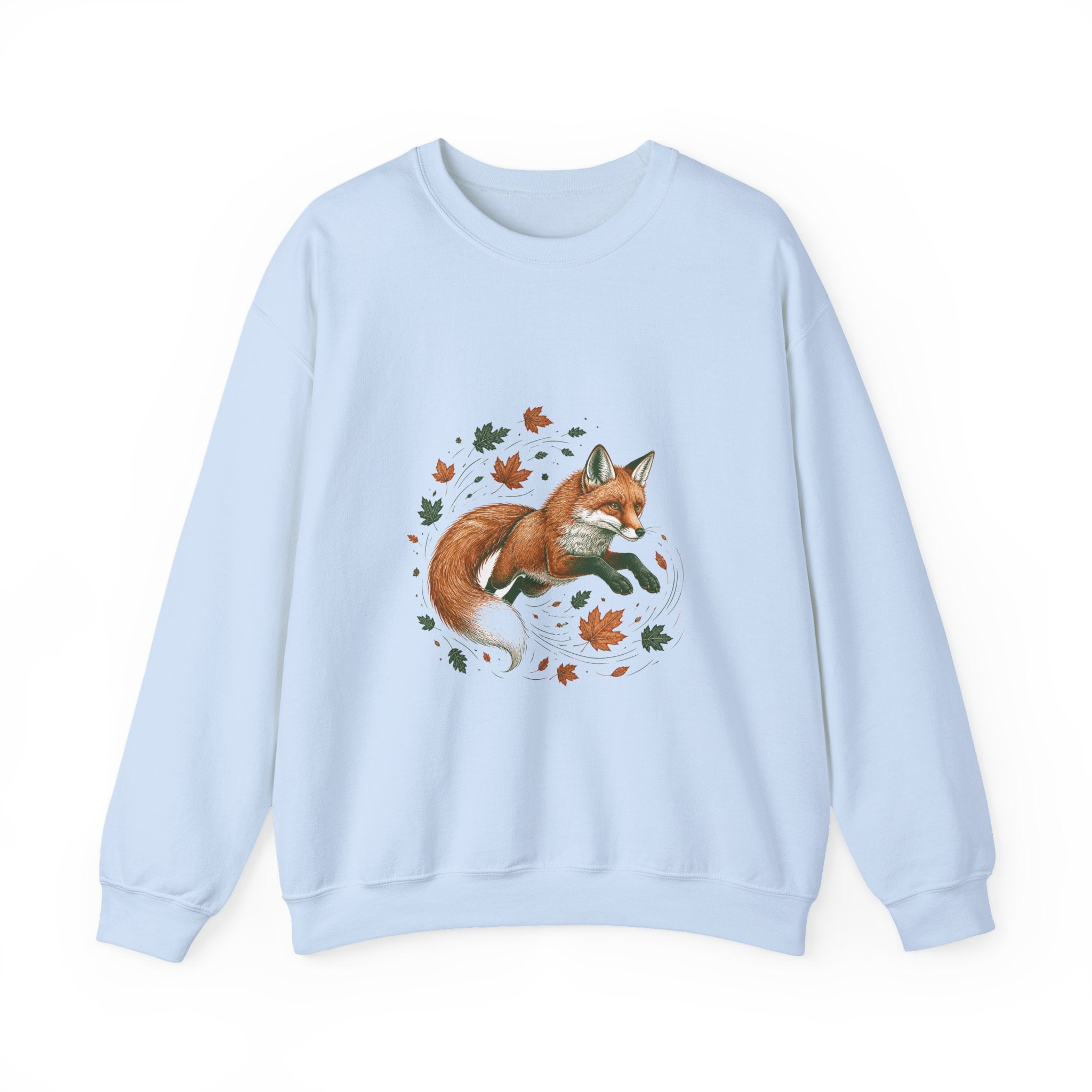 Matching Couple Sweatshirt - Fox & Rabbit Matching Couple Comfort Colors Crew Hand-Drawn Art His Hers Anniversary Gift - Design A