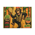 Dancing Monkey Wall Art Canvas 16×20 Psychedelic Cafe Decor Maximalist Print