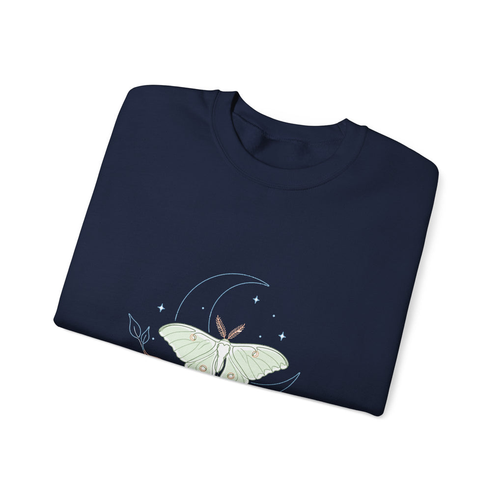 Matching Couple Sweatshirt - Butterfly & Moth Matching Couple Crewneck Sweatshirt Minimalist Art His Hers Valentine Gift - Design B