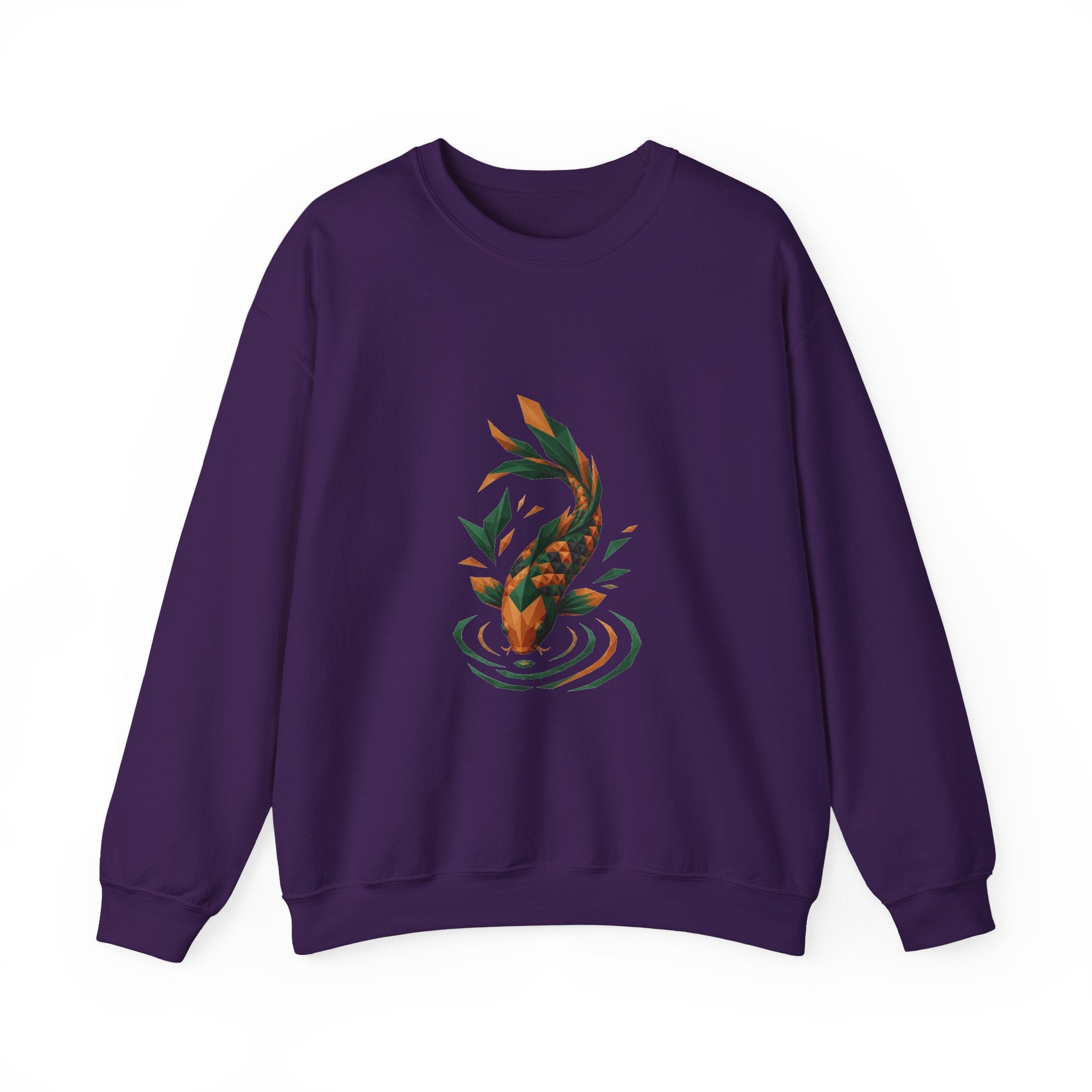 Matching Couple Sweatshirt - Koi Fish Yin Yang Matching Couple Comfort Colors Crew Geometric Art His Hers Love Gift - Design B